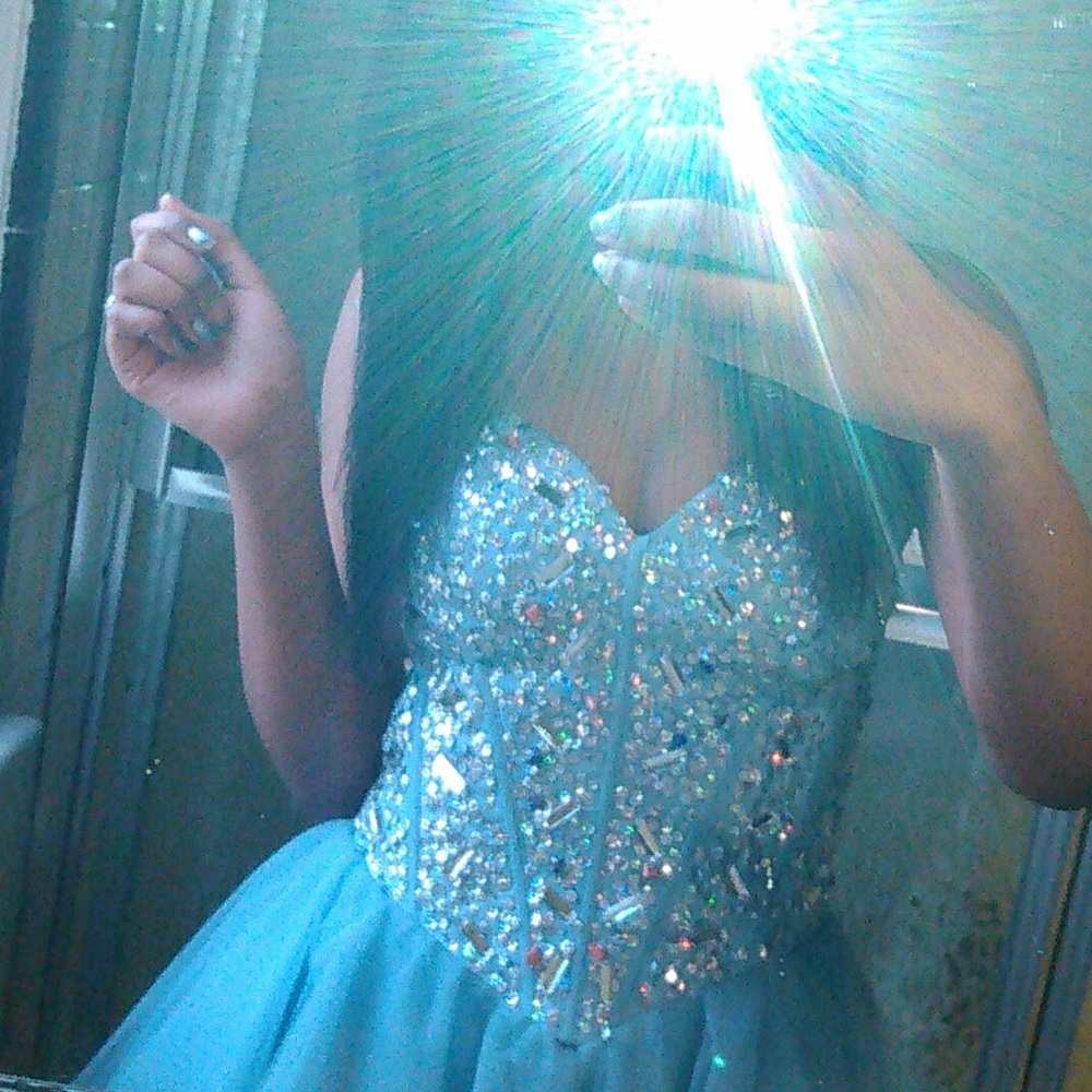 JEWEL COVERED CORSET DRESS